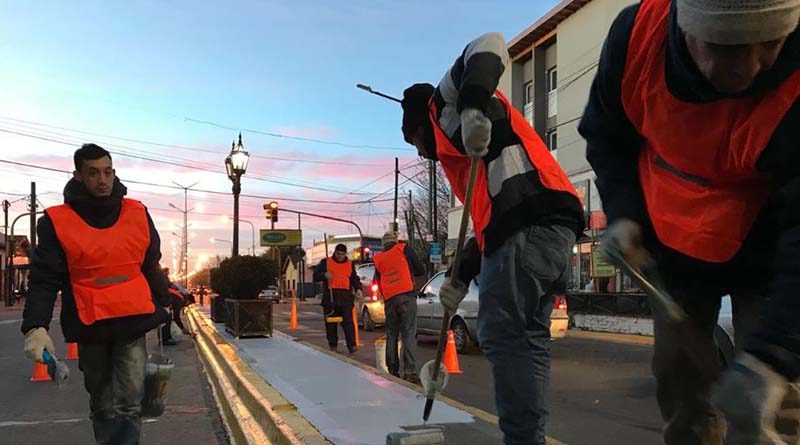 20180724 brown2 Trabajo de embellecimiento de las calles en Brown