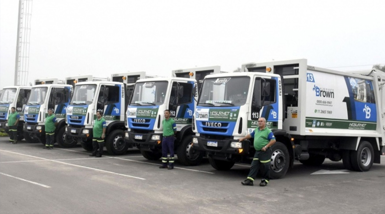 20220323 Brown camiones residuos en Almirante Brown