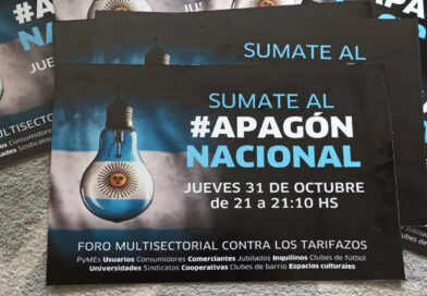 Apagón nacional: multisectoriales se manifiestan contra el aumento de tarifas