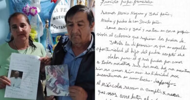 20241113 Loan carta padres Papa Francisco Matan a un hombre en Merlo tras discutir por un perro