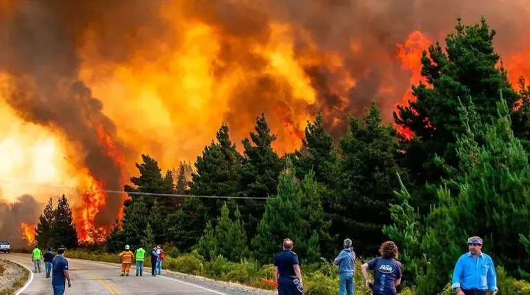 20250128 Incendio patagonia epuyen