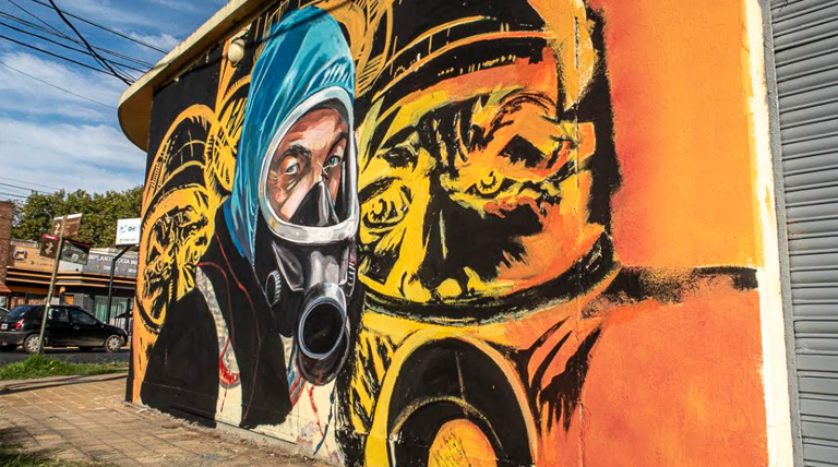 El Municipio de Alte Brown presentó murales de “el Eternauta” en Glew, Calzada, Adrogué y Burzaco 1 20250502 Brown Mural El Eternauta
