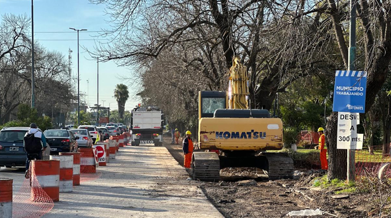 Ensanchan y renuevan un importante tramo de la avenida Hipólito Yrigoyen entre Longchamps y Glew 1 20250607 Brown Hipolito Hirigoyen Hipólito Yrigoyen