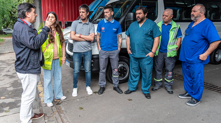 El Municipio trasladó desde Brasil y asistió a un vecino de Don Orione accidentado en el país vecino 1 20250613 Brown ambulancia