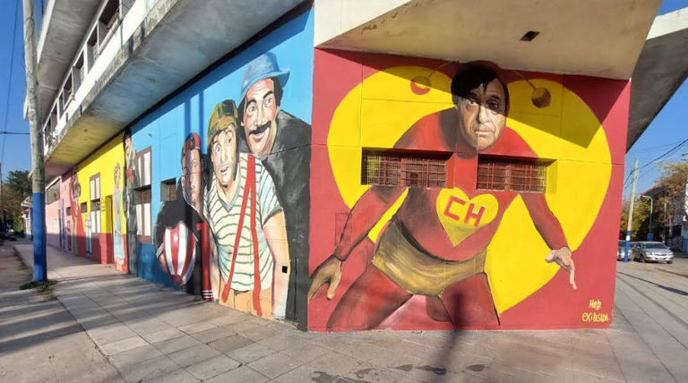 El Municipio de Alte Brown presentó mural en homenaje a “Chespirito” 1 mural Chespirito
