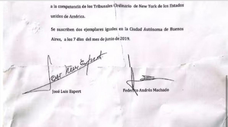 Caso Espert-Machado: hallan en la casa del empresario copia de un contrato por US$1 millón 1 20251009 Espert contrato Machado Espert-Machado