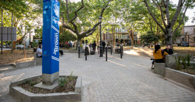 20251105 Brown Plazoleta Azopardo Totem Avances en las obras hidráulicas