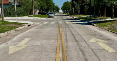 El Municipio finalizó la pavimentación de la calle Gobernador Arias en Glew