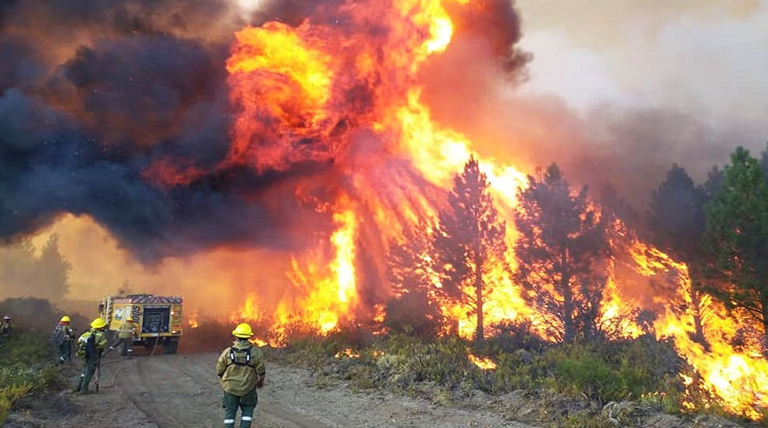 Incendios en Chubut