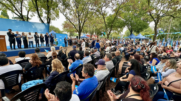 Pueblo y Gobierno de Alte. Brown rindieron un emotivo homenaje a los excombatientes de Malvinas