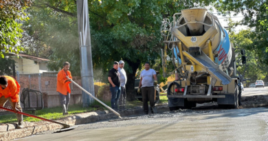 El Municipio de Alte Brown avanza con pavimentos de hormigón en Longchamps El Municipio de Alte Brown avanza con pavimentos de hormigón en Longchamps