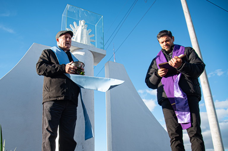 20260427 lujan1 Virgen de Luján en el Viaducto papa Francisco