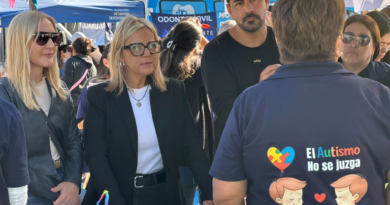 Paula Eichel supervisó el operativo especial de salud que recorre las localidades brownianas