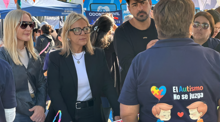 Paula Eichel supervisó el operativo especial de salud que recorre las localidades brownianas