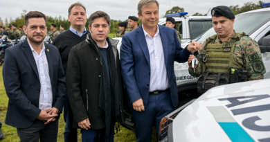 Kicillof, Cascallares y Fabiani inauguraron dos bases policiales y entregaron patrulleros para fortalecer la prevención