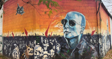 Alte Brown homenajea al Indio Solari con murales en Burzaco, Ministro Rivadavia y Longchamps