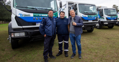 Alte Brown incorporó una nueva flota de camiones y maquinas para fortalecer los servicios urbanos y mejorar la calidad ambiental Alte Brown incorporó una nueva flota de camiones y maquinas para fortalecer los servicios urbanos y mejorar la calidad ambiental