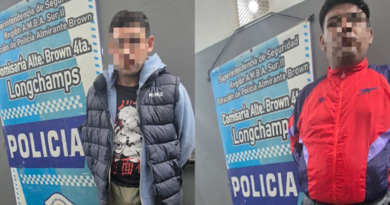 Longchamps: gracias a las cámaras del Municipio detienen a dos delincuentes que circulaban en un auto robado