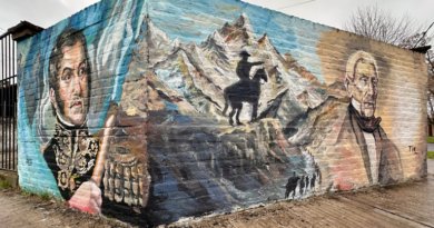 La Comuna homenajeó al Padre de la Patria con un emblemático mural en José Mármol