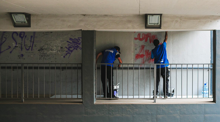 20260916 paso nivel manteniento pintura1 Paso Bajo Nivel de Longchamps